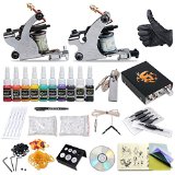 Tattoo Starter Kit 2 Machine Guns 6 Color Inks Supply Set Equipment Dunhuang-1